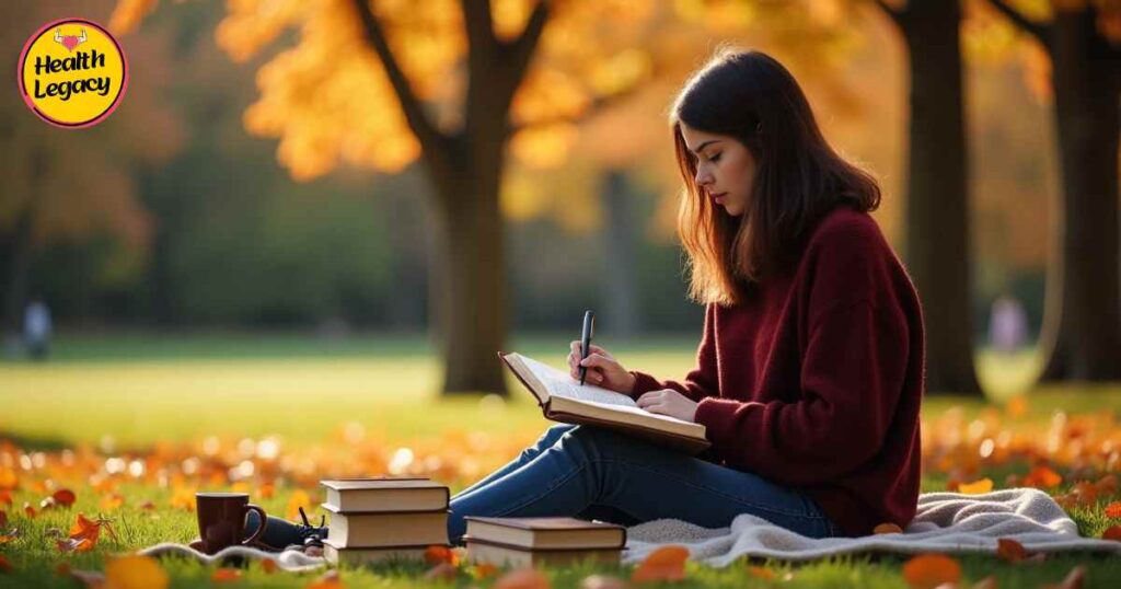 Person writing gratitude journal for emotional well-being