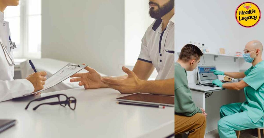Man discussing ED with doctor