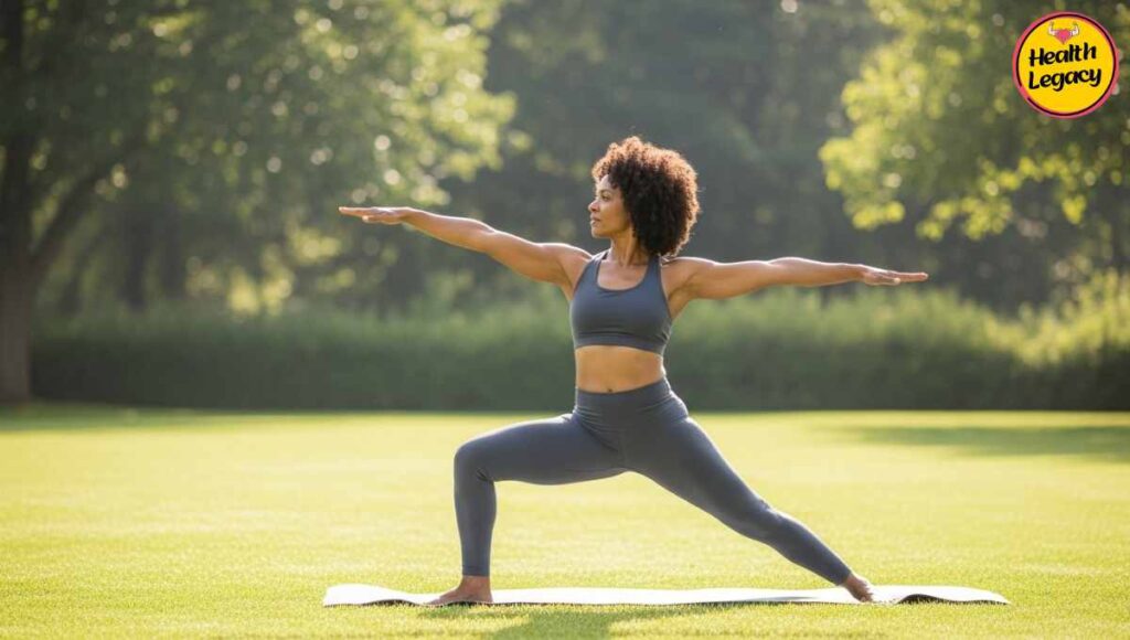 exercise for immune system strength, yoga for immune health, wellness